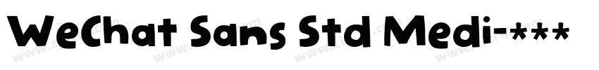 WeChat Sans Std Medi字体转换